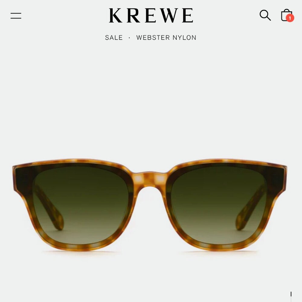 NWT. KREWE Webster Nylon Amaretto